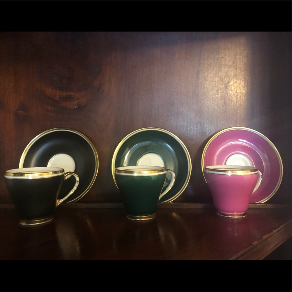 Espresso ☕️ set of 3China Cups and Saucers